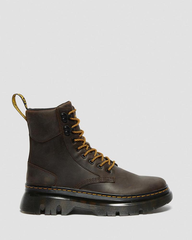 Dr Martens Tarik Crazy Horse Læder Fritidsstøvler Dame Mørkebrune | DK 93BEX